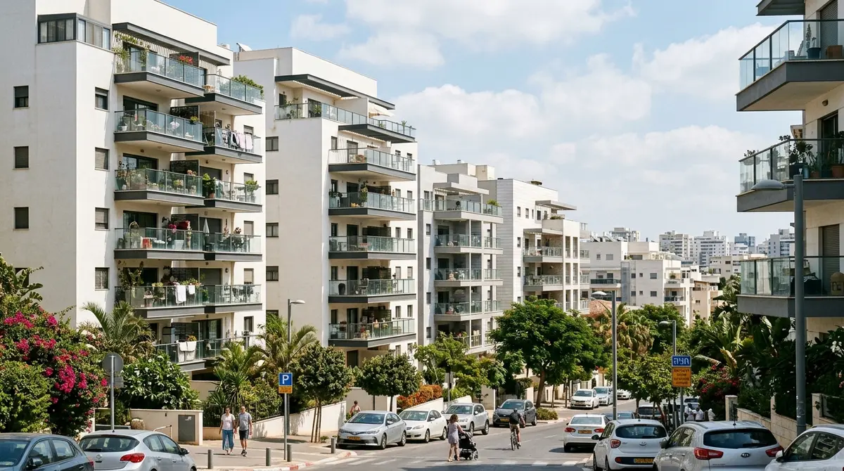 צרור מפתחות מונח על דלפק בדירת מגורים מוארת