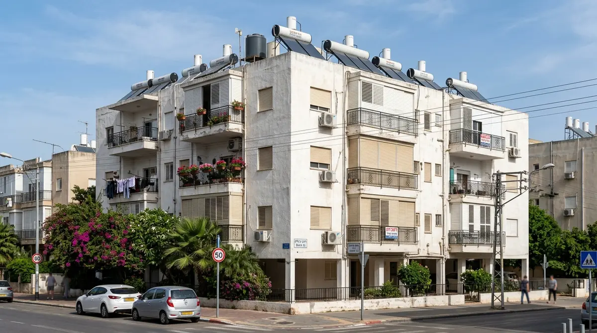 סלון מרווח ומואר בדירת מגורים ריקה לקראת מסירה